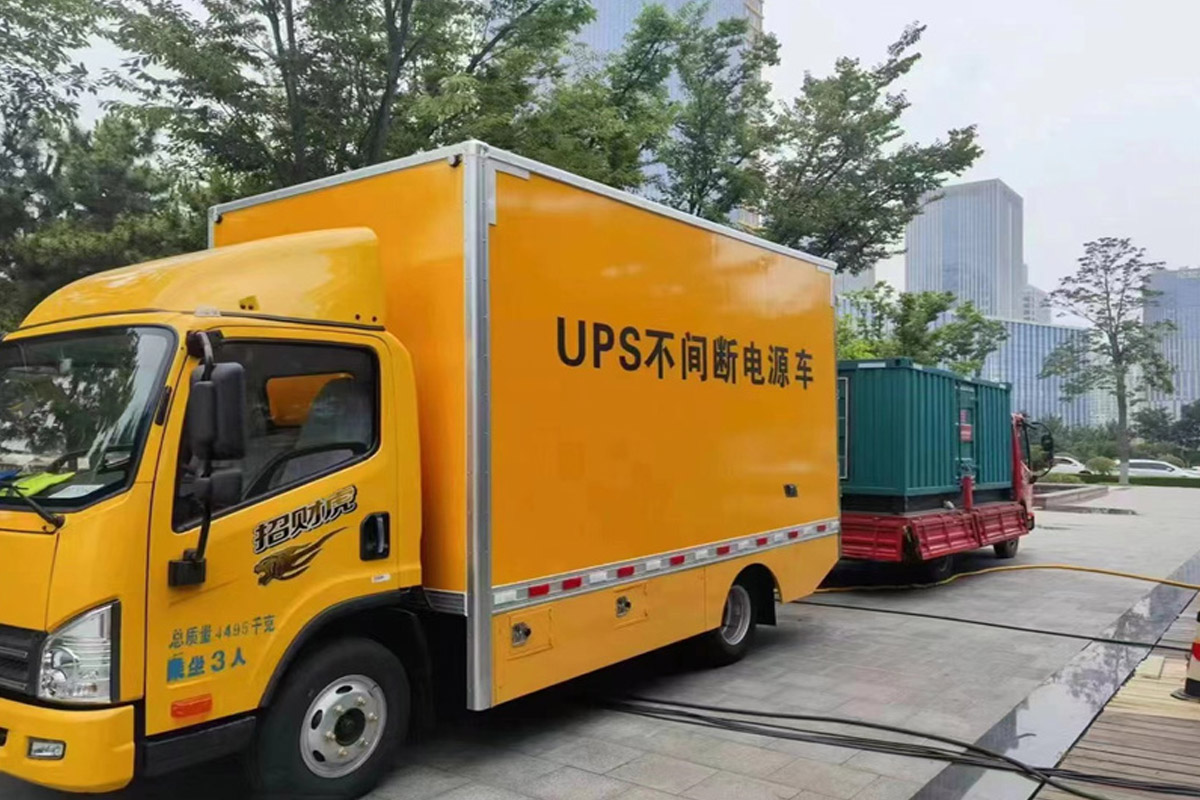 罗甸发电机租赁施工现场